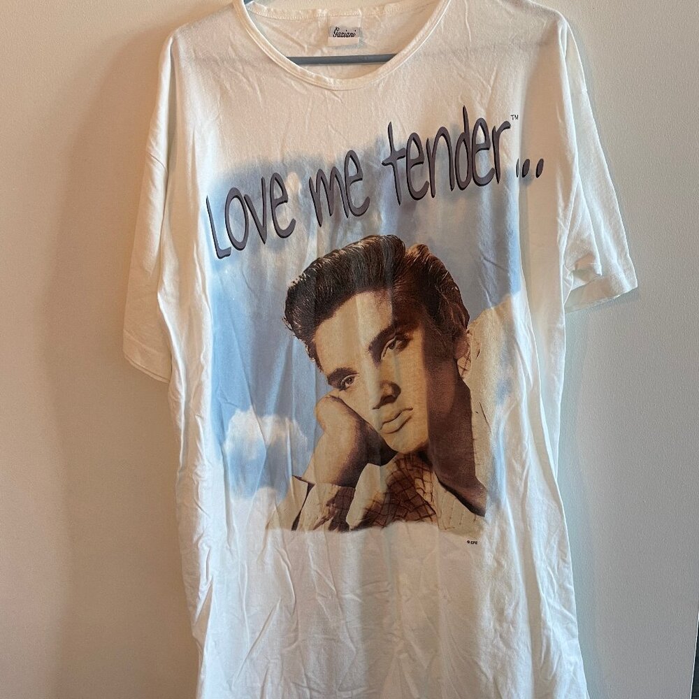 Vintage Elvis Presley Love Me Tender T-Shirt Gariani XL Men’s